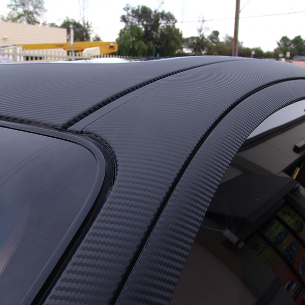 Black Carbon Fiber Car Vinyl Wrap (Matte, Gloss, Flat)