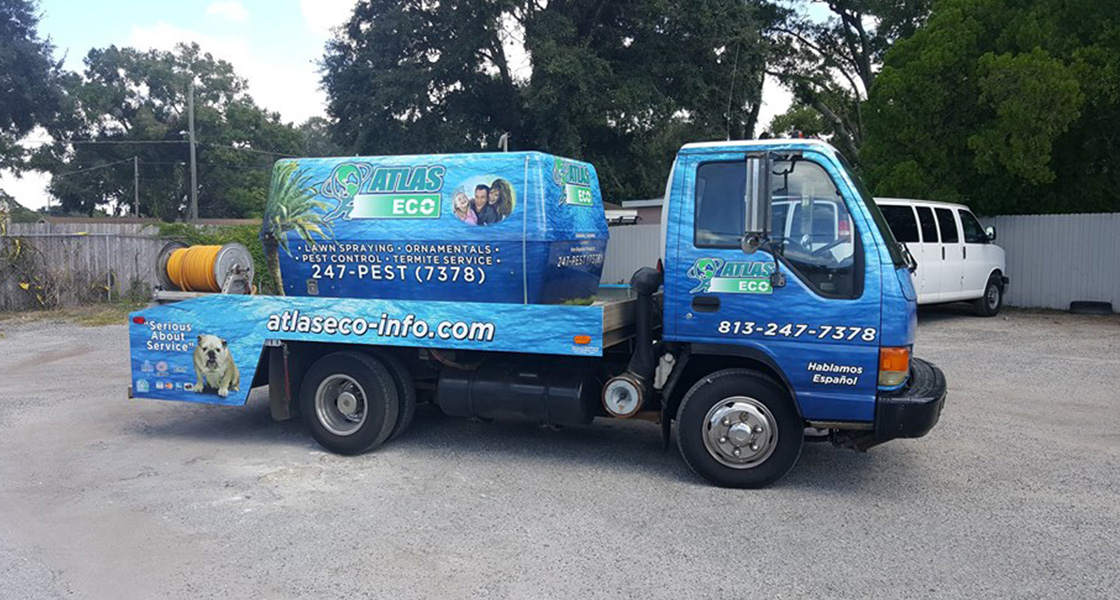Truck wraps sign